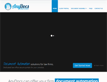 Tablet Screenshot of anydocs.com